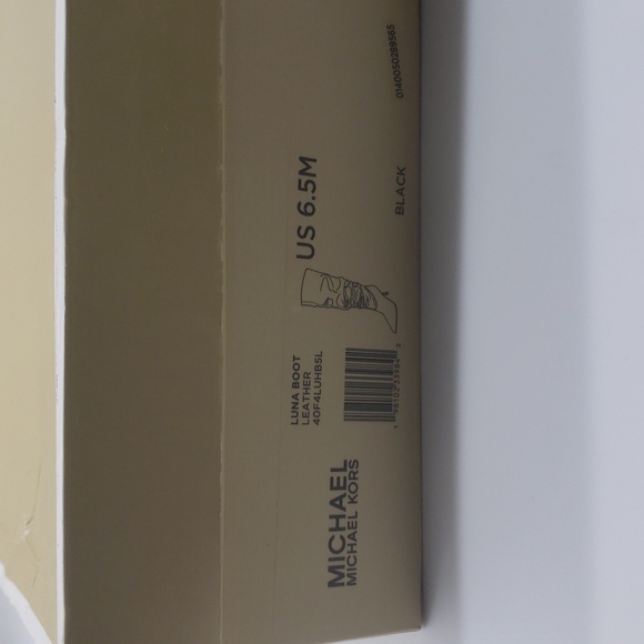 MICHAEL Michael Kors Luna Women’s Boot Leather Black – Size 6.5M New With Box - Picture 12 of 12